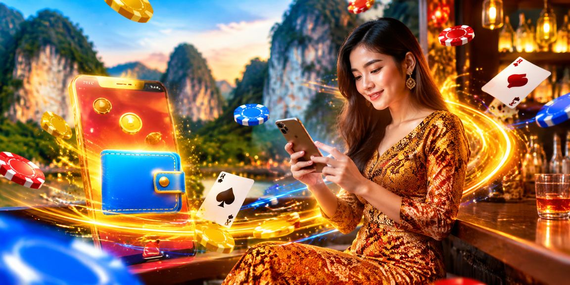 Permainan kad rummy dengan motif batik Ipoh