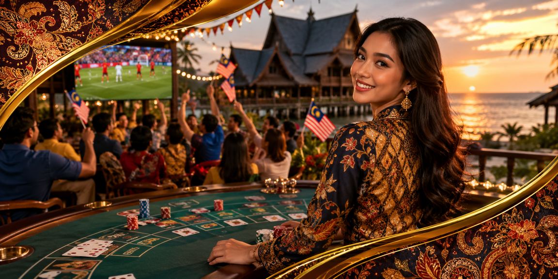 Permainan baccarat bergaya batik Sarawak